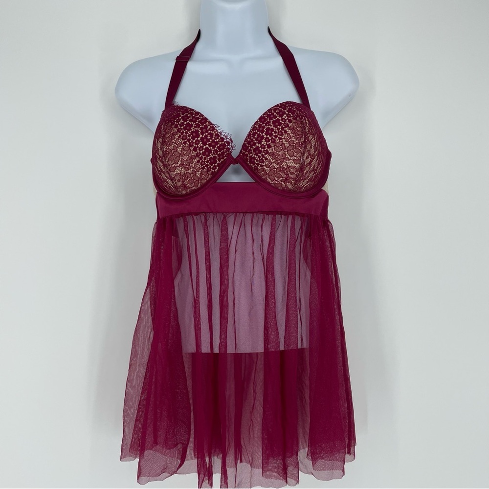Victoria’s Secret push up babydoll lingerie teddy 36c
